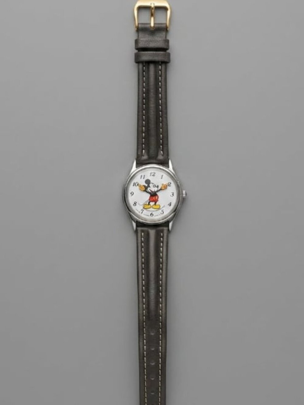 Vintage Lorus by Seiko Mickey Mouse Quartz Watch Leather Band #267
